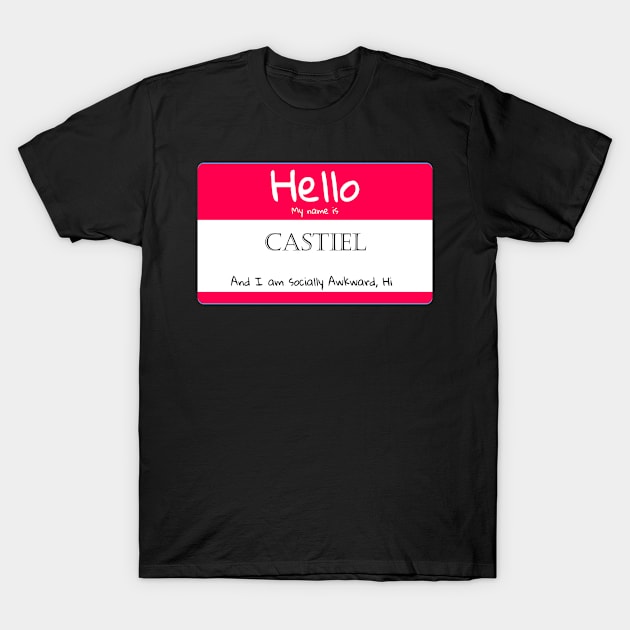 My Name is Castial And I Am Socially Awkward T-Shirt by Isaac' General Store